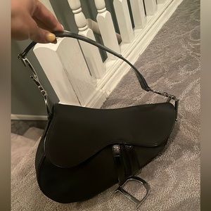 Dior nylon saddle bag vintage. 100% authentic
